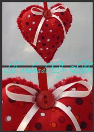 Red Spotted Handmade Heart